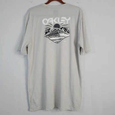 Camiseta Oakley Hydrolix Sunny Rogue B1B Hombre Talla XXL en Lunar Rock Cuello Redondo, Nueva Foto 1 de 4