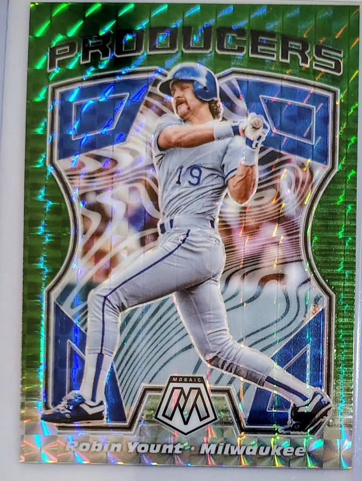 2021 Panini Mosaic - Producers Robin Yount #P9 Green Mosaic Prizm - Image 1 of 1
