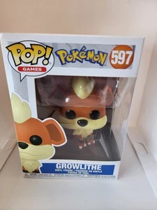 Funko Pop! Pokemon 597 Growlithe Flocked 2020 Fall Convention Limited Edition - Picture 1 of 2
