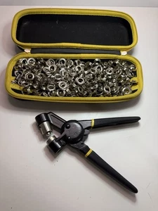 Ösen-Werkzeug-Set mit Handpresszange + 200 Ösen & Koffer (B5) - Bild 1 von 5