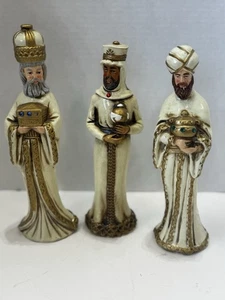 Vintage 1960’s Set Of 3 Wise Men statues Made in Japan Chalk ware - Picture 1 of 11