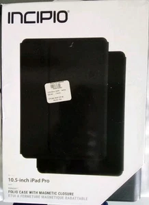 Incipio Octane Pure Clear Folio Case iPad Pro 10.5” Black Shockproof Cover - Picture 1 of 4