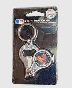 St. Louis Cardinals 3-In-1 Keychain, Nail Clippers, Bottle Opener, Key Ring MLB - Picture 1 of 1