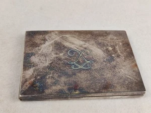 Antikes Zigarettenetui, versilbert, monogrammiert, Schweden, Alpaka, Punzen - Bild 1 von 12