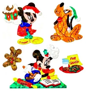 Pegatinas Sandylion brillantes para hornear Navidad MICKEY & FRIENDS *DE COLECCIÓN* - Imagen 1 de 1