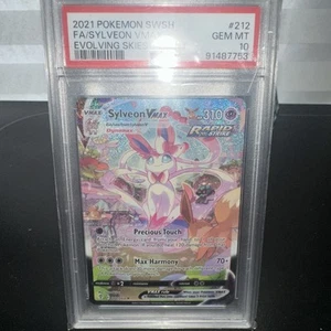 Sylveon VMAX PSA 10 English Pokemon Card 212/203 Evolving Skies 2021 Alt Art - Picture 1 of 2