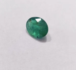 6.65 Carat Natural Green Zambian Emerald Oval Cut Loose Gemstone - Picture 1 of 5