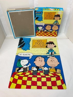 Complete! 200 Piece Junior Puzzle *No Dogs Allowed* Peanuts Snoopy Charlie Brown - Image 1 of 4