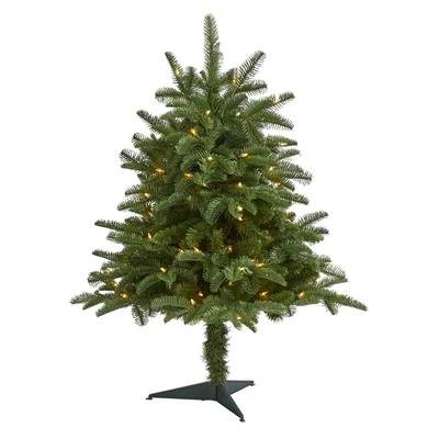 Nearly Natural 3ft. South Carolina Spruce Artificial Christmas Tree with 100 Whi - Image 1 of 4