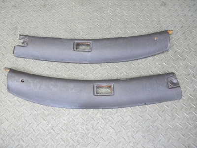 73-85 MERCEDES R107 CONVERTIBLE JUEGO DE 2 TECHO EMBELLECEDOR CUBIERTA PANEL MARRÓN OEM Foto 1 de 4