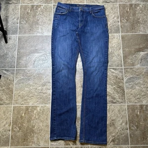 Kimes Ranch Herren Roger Slim Fit Denim Bootcut Jeans Blau Größe 35/36 Actual 34x37 - Bild 1 von 21