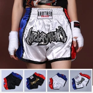 Boxing Shorts Breathable Elastic Fighting Fitness Kickboxing MMA Sports - Picture 1 of 48