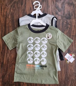 Juego de 3 camisetas sin mangas y pantalones cortos Jurassic Park Active para niños talla 5, ¡NUEVO!! - Imagen 1 de 6