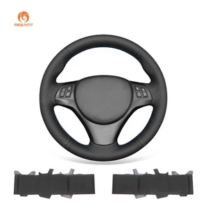 Cubierta de volante de cuero sintético tejida en relieve MEWANT HÁGALO USTED MISMO para BMW E90 E91 E92 - Imagen 1 de 10