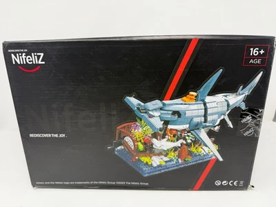 Nifeliz Hammerhead Shark Building Set Ocean Scene 1144 Piezas STEM Foto 1 de 4