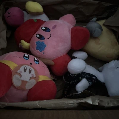 Lote Peluche Rosa Yoshi Kirby Premio Ganado Nintendo Super Mario Lote Looney Tunes Foto 1 de 4