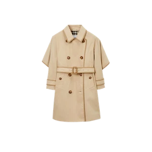 (Kids) Burberry Cotton Twill Trench Coat Soft Fawn - Picture 1 of 2
