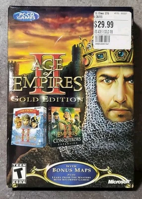 Age of Empires 2 Gold Edition PC With Bonus Maps NEW SEALED! Free Shipping! - Image 1 of 3