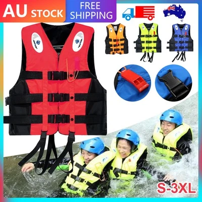 Life Jackets Watersport Ski Buoyancy Aid Kayak Sailing Boating Vest Adult Kid AU - image 1 of 4