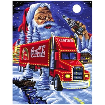 5D DIY Christmas Santa Truck Diamond Painting Santa Claus Diamond Art Kits - Image 1 of 4