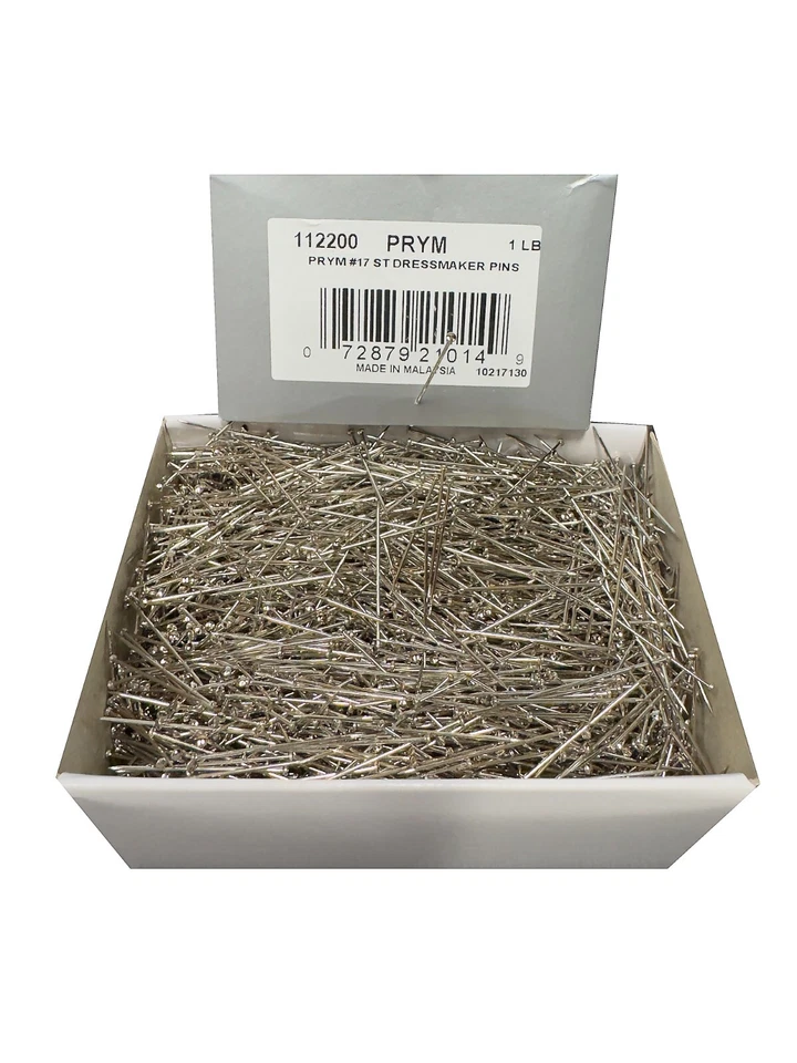 Prym Dritz Precision Point Pins #17  112200  1 Lb Box Super Steel Straight Pins
