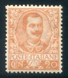 1910 Regno Floreale 20 cent. nuovo integro centrato MNH ** - Imagen 1 de 1