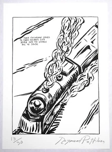 SIGNED - RAYMOND PETTIBON - THESE EXCURSIONS LTD ED 10" x 14" PRINT #/30 surfing - Picture 1 of 4