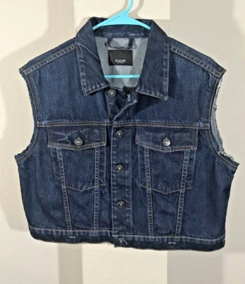 Chaleco Denim Hudson Los Angeles Talla Pequeña Azul Muestra De Gran Tamaño Foto 1 de 4