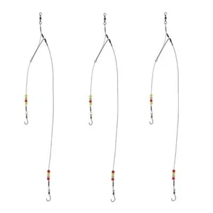 Fishing Hook Line Stainless Steel Fishing Rigs Wire Leader with Rolling Swive... - Picture 1 of 7