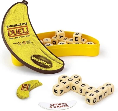 BANANAGRAMS DUEL WORD GAME AGES 7+ TWO 2 PLAYERS NEW - Image 1 of 4