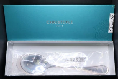 Christofle Silver Plated Albi Salad Serving Spoon 2 Piece Flatware Set - Image 1 of 4