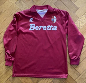 VINTAGE TORINO FC FOOTBALL CALCIO SHIRT 90s LOTTO N 15 MEDIUM JARNI FRANCESCOLI - Picture 1 of 8
