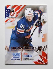 2023 BY Cards IIHF World Junior Championship USA #60 Chaz Lucius