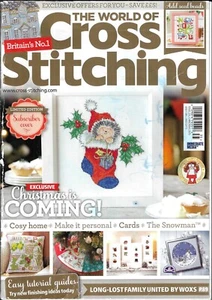 The World of Cross Stitching  Cross Stitch Magazine  Christmas Issue 2015 - Picture 1 of 2