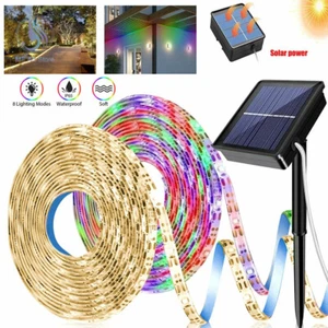Solar LED Stripe 2835 SMD Leiste Streifen Band Licht Wasserdicht Lichterkette DE - Bild 1 von 24