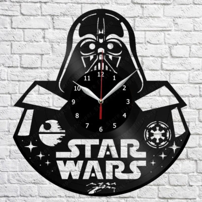 Star Wars Darth Vader Vinyl Record Wall Clock Original Gift Handmade 12'' 133 - Image 1 of 4