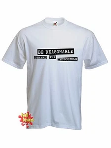 SÉ RAZONABLE, EXIGE LO IMPOSIBLE Punk Francés Situacionista Camiseta Todas las tallas - Imagen 1 de 1