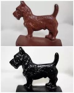 Vintage Cast Terrier Dog Scotty Bookends 4.75" tall - Picture 1 of 9