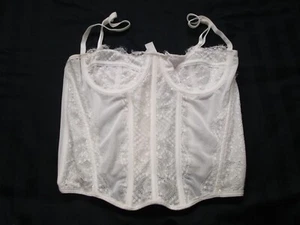 Dealmore White Boned Corset sz small - Picture 1 of 6