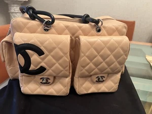 ** CHANEL Beige Cambon Reporter Bag Purse ** Authentic** Free Shipping** - Picture 1 of 9