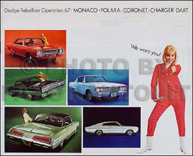 Dodge 1967 catálogo de ventas original RT Coronet Charger Dart Polara Monaco folleto Foto 1 de 1