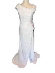 Mac Duggal Ieena Jersey Asymmetric Gown size 6
