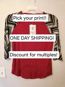Camicia LuLaRoe Randy manica 3/4 taglia small nuova SCEGLI LA TUA STAMPA! - Foto 1 di 15
