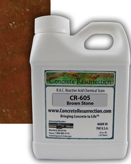 CONCRETE RESURRECTION Professional Grade Concrete Acid Stain - 16 ounce size **12 Colors Available***