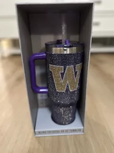 The Memory Company Washington Huskies 40 oz Bling Colossal Rhinestones Bling - Picture 1 of 7