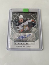Jamie Drysdale 2021-22 Upper Deck Black Diamond Rookie Sparkling Scripts (GAG)