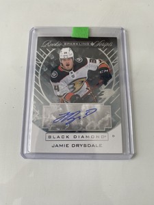 Jamie Drysdale 2021-22 Upper Deck Black Diamond Rookie Sparkling Scripts (GAG)