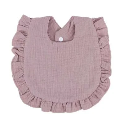 Baberos baberos suaves con broches de presión 3 piezas de algodón para bebés y niñas 2024 Foto 1 de 4