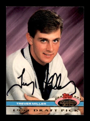 1991 Topps Stadium Club - Trever Miller - On Card Autograph - Image 1 of 2