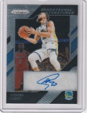 2018-19 Panini Prizm STEPH CURRY Senational Signatures Auto Golden State Warrios